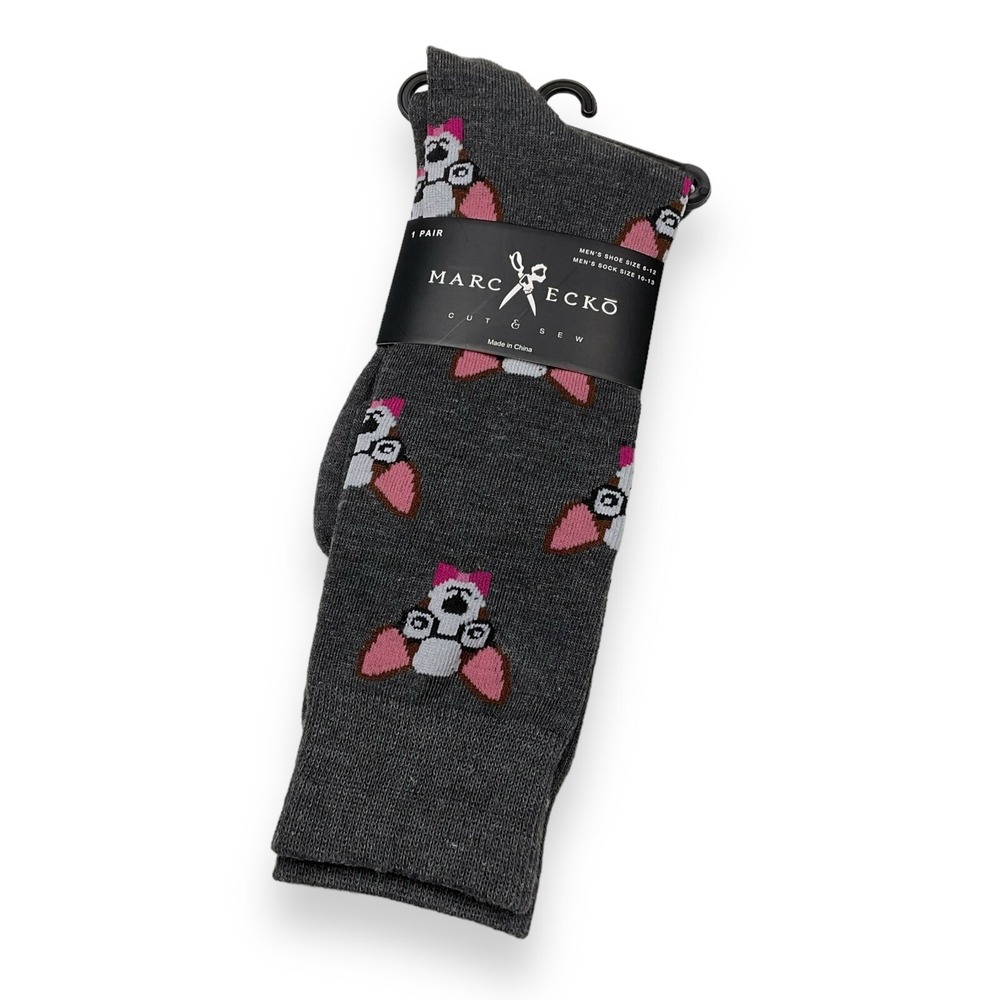 Marc Ecko Socks Mens Cut & Sew Dress Chihuahua Dog Size 10-13 NWT